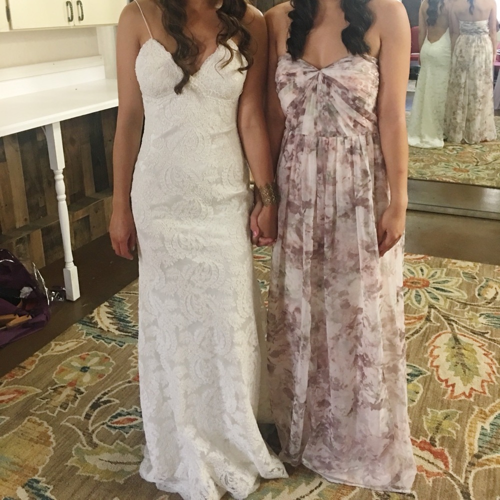 Jenny Yoo Floral Maxi Dress